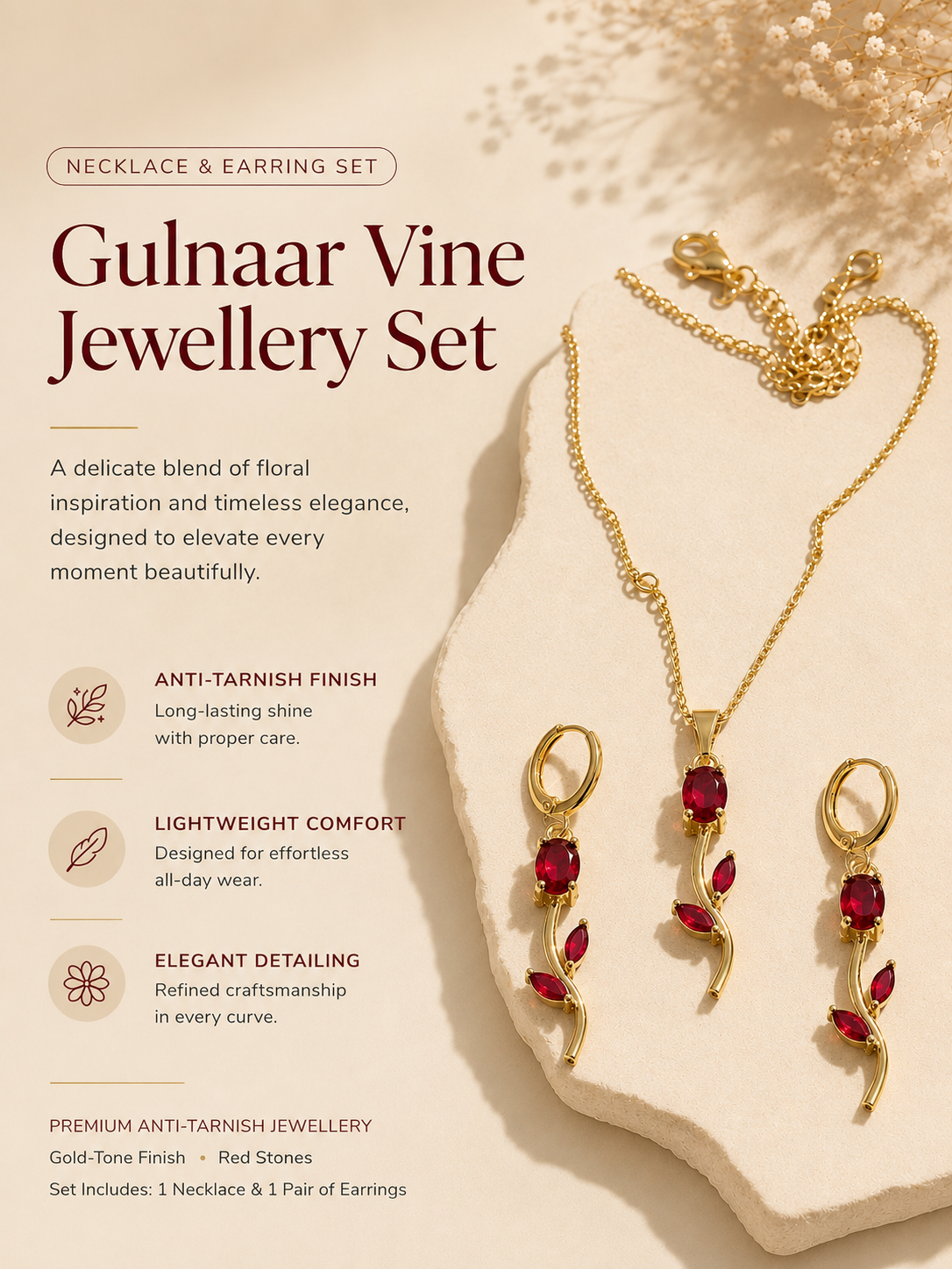 Gulnaar Vine Jewellery Set
