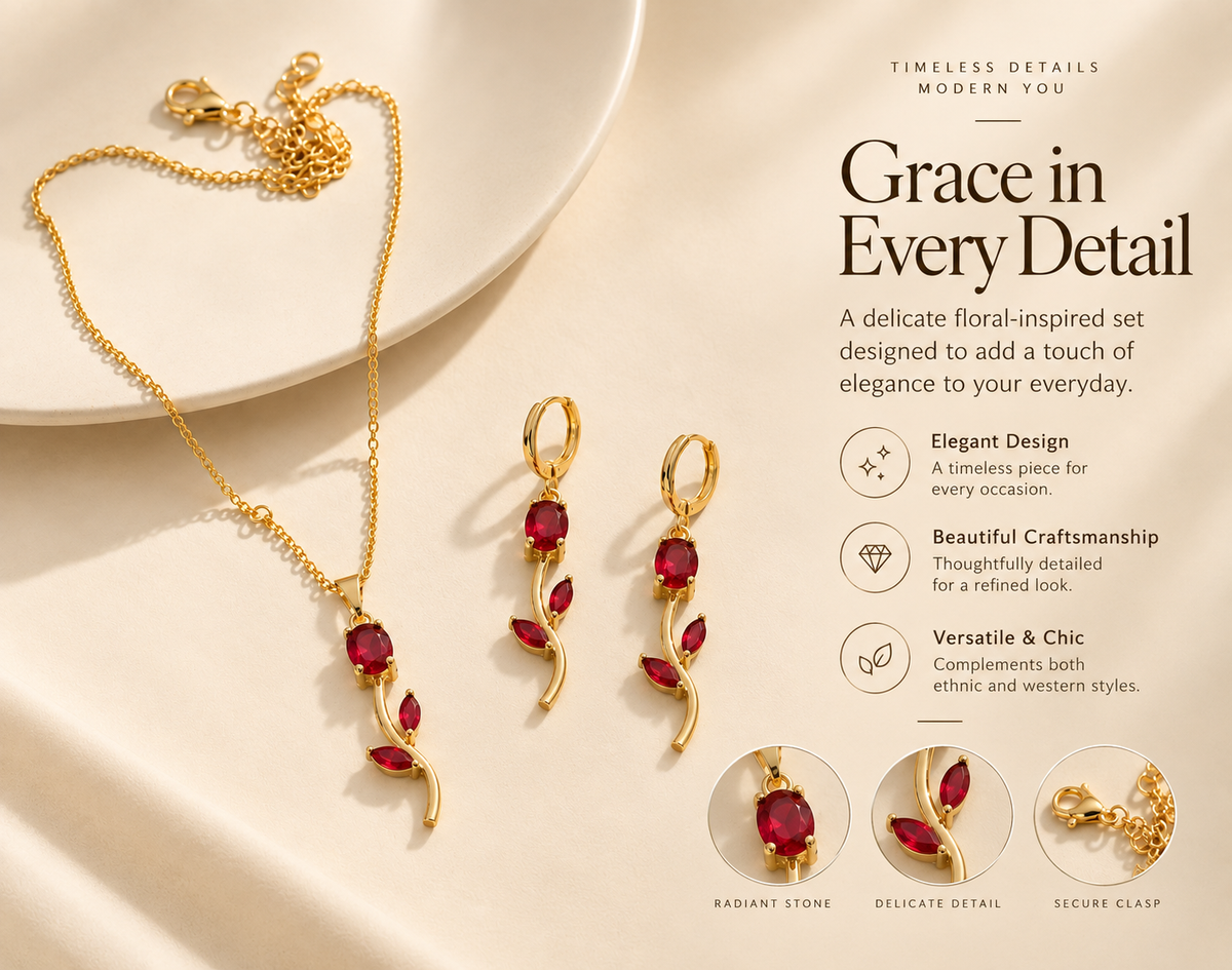 Gulnaar Vine Jewellery Set