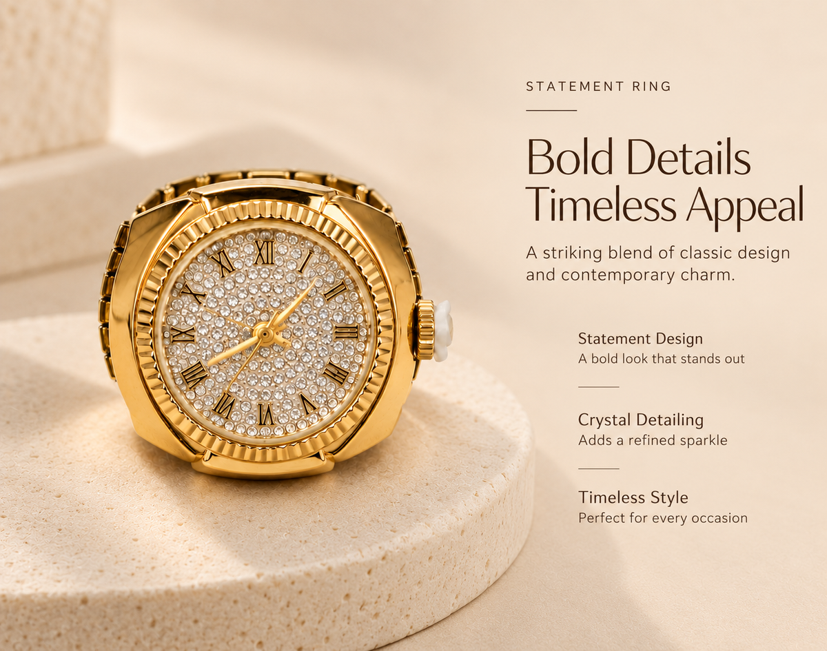 Regal Roman Watch Ring