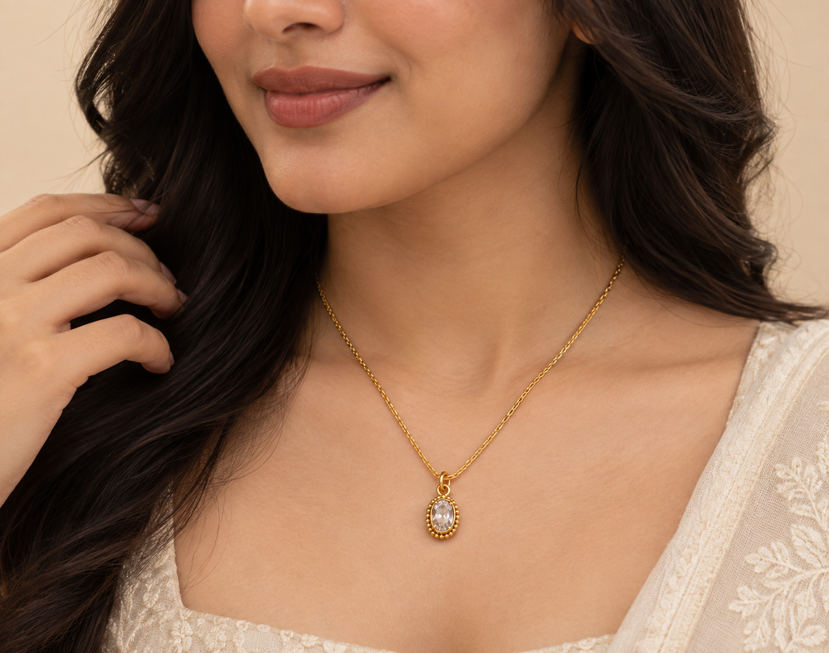 Golden Tear Pendant