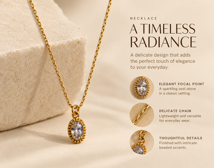 Golden Tear Pendant