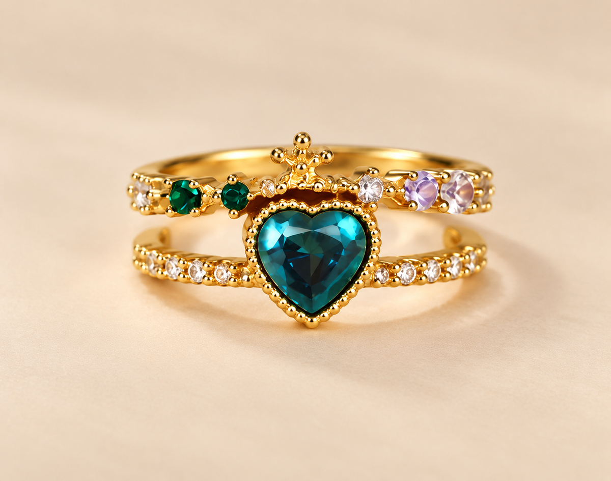 Emerald Heart Royale Ring