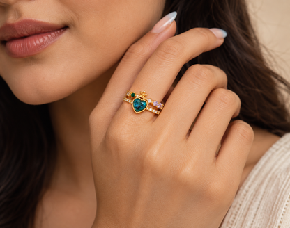Emerald Heart Royale Ring