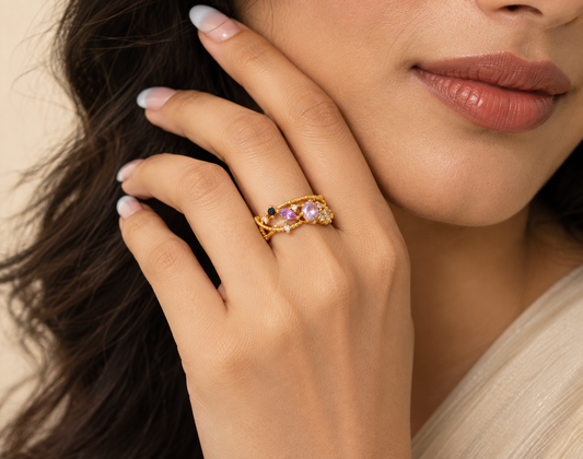 Lavender Royale Statement Ring