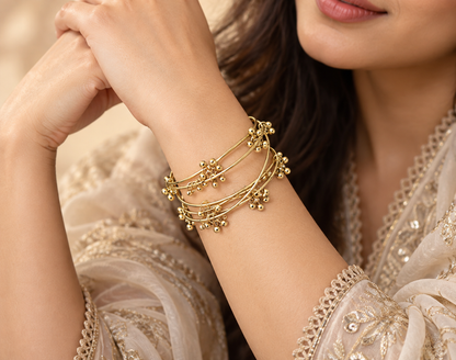 Kashmiri Ghungroo Bangle Set (6pc)