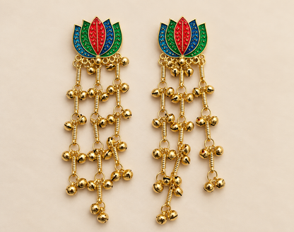 Lotus Jhumkas