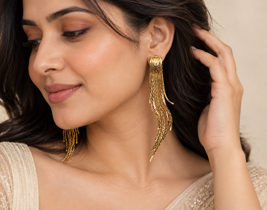 Golden Dazzle Earrings