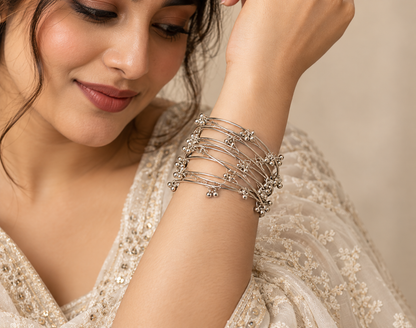 Kashmiri Ghungroo Bangle Set (6pc)
