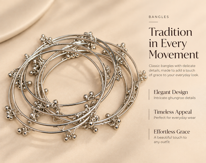 Kashmiri Ghungroo Bangle Set (6pc)