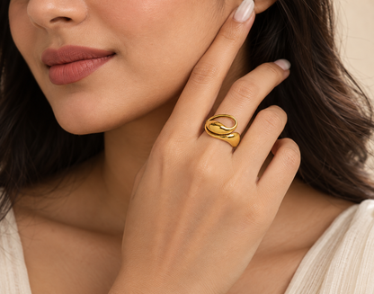 Gold Embrace Ring