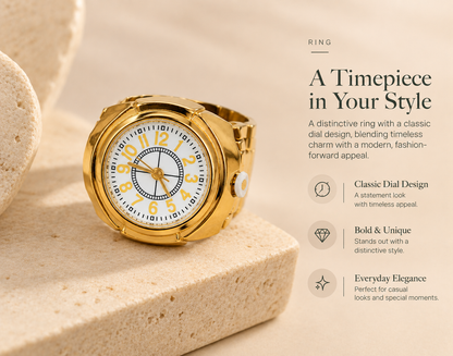 Money O'clock Ring
