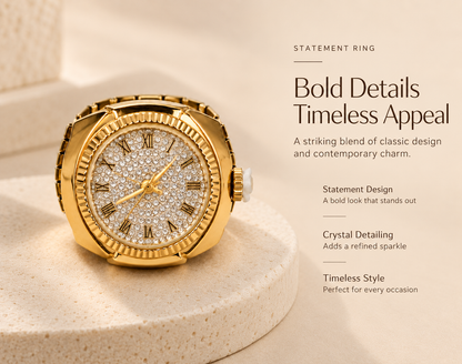 Regal Roman Watch Ring
